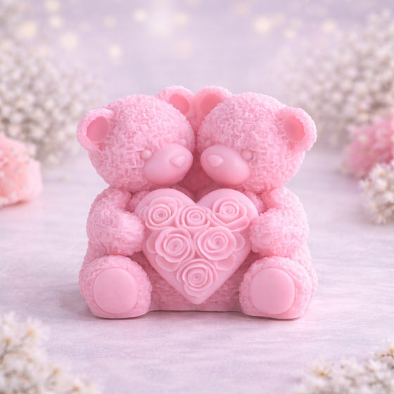 Silikonski kalup za svijeće - Medo V